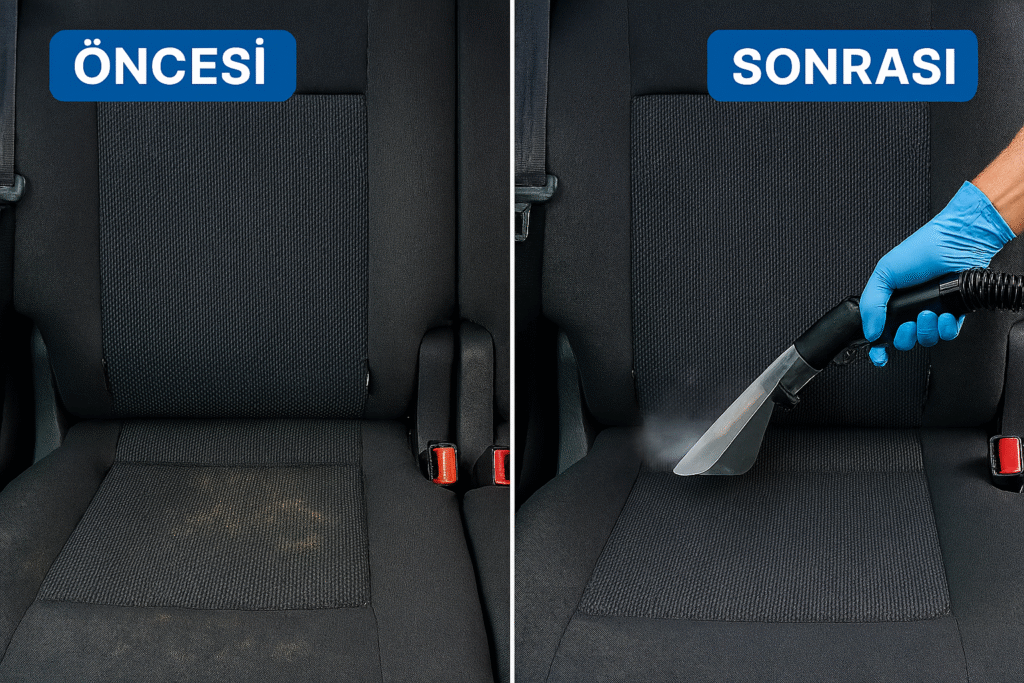 bir araç koltuğu yık